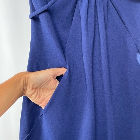 Susana Monaco Halter Neck‎ Mini Dress in Blue Size Medium - Picture 5 of 6